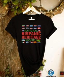 Spanish Speaking Countries Flag Hispanic Heritage Month New Design T Shirt