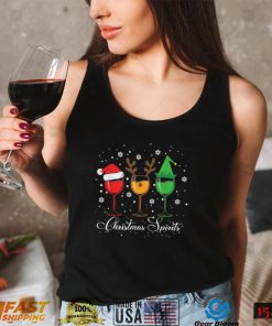 Spirits Glasses Of Wine Xmas Holidays Party Christmas New Design T Shirt