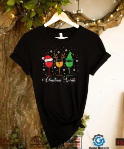 Spirits Glasses Of Wine Xmas Holidays Party Christmas New Design T Shirt