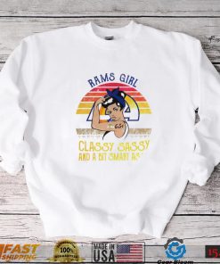 Strong girl Los Angeles Rams girl classy sassy and a bit smart assy vintage 2022 shirt