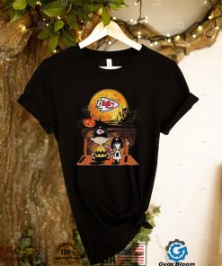 Charlie Brown and Snoopy Kansas City Chief football Halloween Chief T Shirt