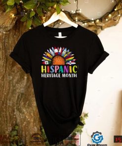 Sunflower Latino Countries Flags Hispanic Heritage Month New Design T Shirt