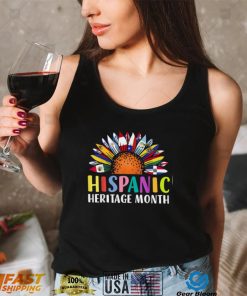 Sunflower Latino Countries Flags Hispanic Heritage Month New Design T Shirt