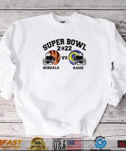 Super Bowl 2022 Cincinnati Bengals vs Los Angeles Rams American football helmet shirt