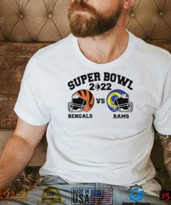 Super Bowl 2022 Cincinnati Bengals vs Los Angeles Rams American football helmet shirt