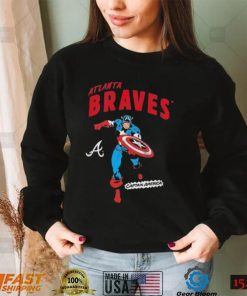 Marvel Captain America Atlanta Braves Shirt