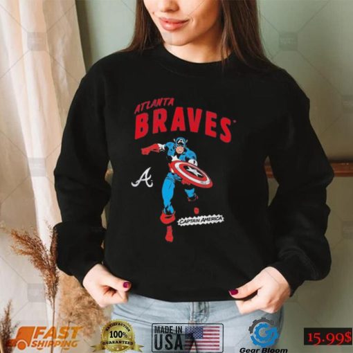 Marvel Captain America Atlanta Braves Shirt