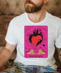 Demi Lovato burning heart and lions Tarot card shirt