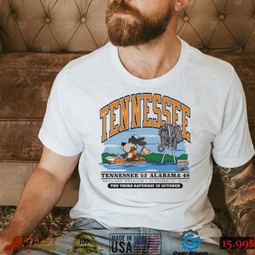 Tennessee SS Smonkey Beat Alabama Elephant 52 49 The Third Saturday In October shirt