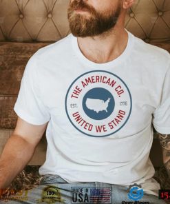 The American United We stand circle patch logo shirt