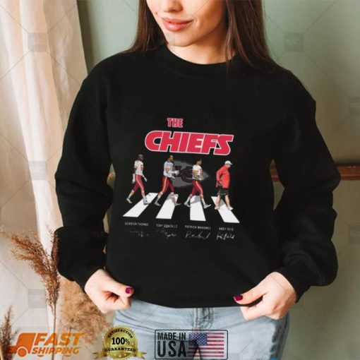 The Chiefs Abbey Road Kansas City Chiefs Signatures T Shirt