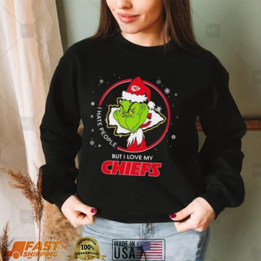 The Grinch I Hate People But I Love My Kansas City Chiefs Christmas T shirt