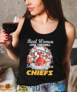 The Kansas City Chiefs T Shirt Real Women Love Football Smart Women Love The Chiefs Signatures