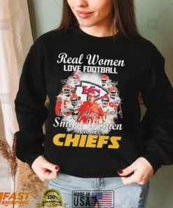 The Kansas City Chiefs T Shirt Real Women Love Football Smart Women Love The Chiefs Signatures