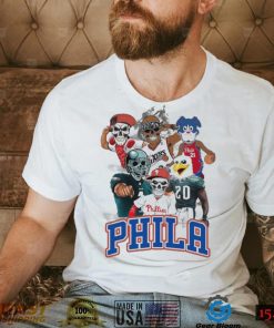 The Phila Sports Team Cartoon Skull Shirt