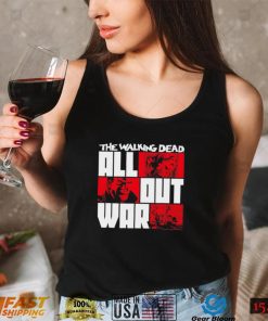 The Walking Dead all out war cartoon shirt