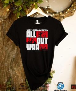 The Walking Dead all out war cartoon shirt