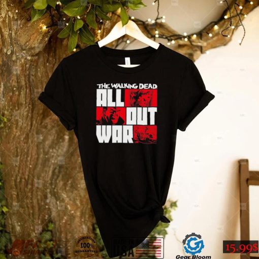 The Walking Dead all out war cartoon shirt