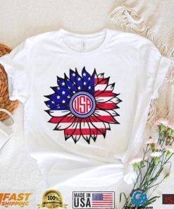 USA 4th of July sunflower shirt