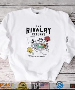 USC Trojans vs UCLA Bruins the Rivalry Returns helmets Stadium 2022 shirt