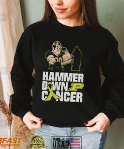 University Purdue Hammer Down Cancer Hoodie