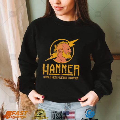 MLW Hammerstone world heavy weight champion logo shirt