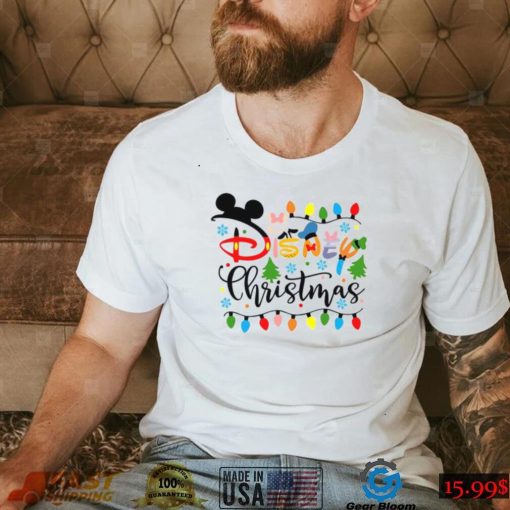 Mickey Mouse Christmas Light Shirt, Gift For Happy Birthday