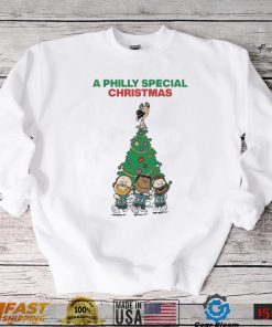 Jason Kelce Jordan Mailata And Lane Johnson A Philly Special Christmas Tree Sweatshirt