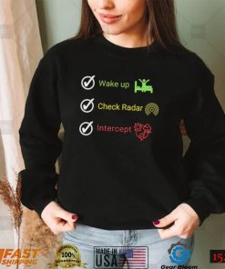 Vince Waelti wake up check radar intercept art shirt