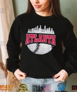 Vintage Atlanta Braves Baseball Retro City Skyline T Shirt, Atlanta City Shirt