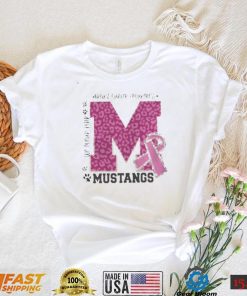 We wear pink breast cancer awareness mustangs football shirt