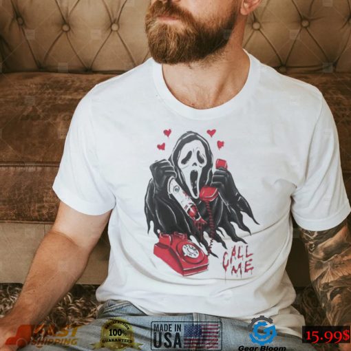 Ghostface Call Me Halloween shirt