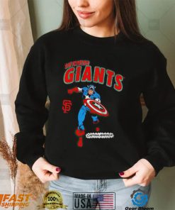 San Francisco Giants Captain America Marvel retro shirt