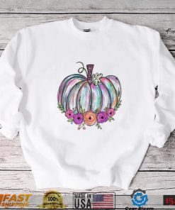 Watercolor Pumpkin Halloween T Shirt