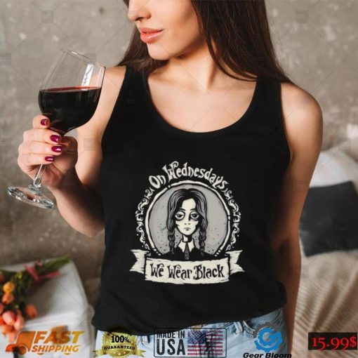 Wednesday Addams on Wednesdays we wear black Halloween shirt