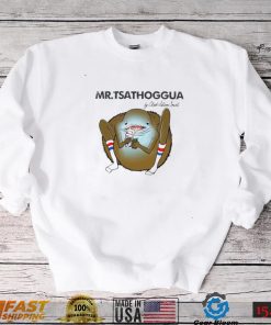 Mr Tsathoggua eating ice cream and watch phone shirt