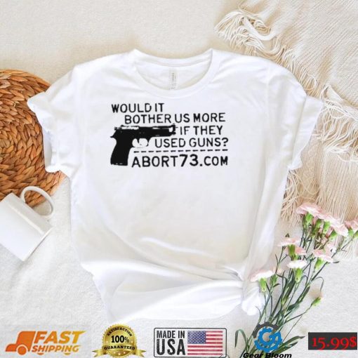 Would it bother US more if they used guns art shirt