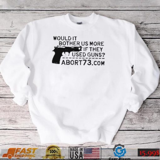 Would it bother US more if they used guns art shirt