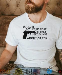 Would it bother US more if they used guns art shirt