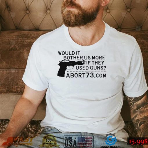 Would it bother US more if they used guns art shirt