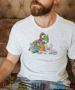 Monster reading and eat books art shirt