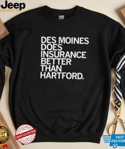 Des Moines does insurance better than Hartford 2022 shirt