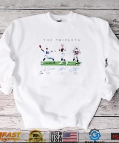 The Triplets Dallas Cowboys Michael Irvin Troy Aikman Emmitt Smith signatures art shirt