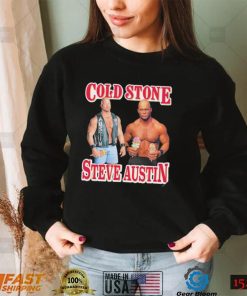 Cold Stone Steve Austin with Ice cream WWE shirt