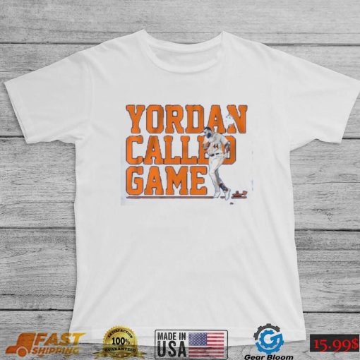 Yordan Alvarez Called Game Houston Astros Baseball T Shirt