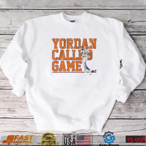 Yordan Alvarez Called Game Houston Astros Baseball T Shirt