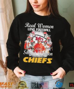 The Kansas City Chiefs T Shirt Real Women Love Football Smart Women Love The Chiefs Signatures