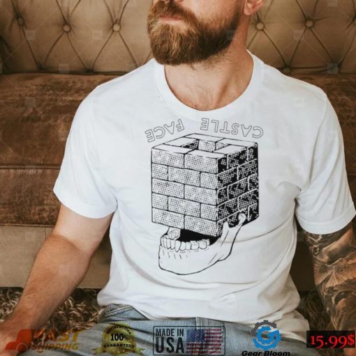 Castle face one large skull shirt