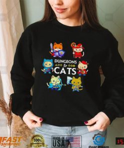 Dungeons and Cats cute characters shirt