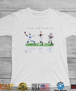 The Triplets Dallas Cowboys Michael Irvin Troy Aikman Emmitt Smith signatures art shirt